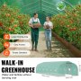 VEVOR Walk-in Tunnel Greenhouse 29.53x9.84x6.6ft Galvanized Frame PE Cover Green