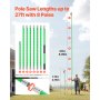 VEVOR Manual Pole Saw Extendable Pole Tree Pruner 3.87 - 27 ft with Scissors