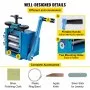 VEVOR Rolling Mills 3"/76mm Jewelry Rolling Mill Machine Gear Ratio 1:2.5 Wire Roller Mill 0.1-7mm Press Thickness Manual Combination Rolling Mill for Metal Jewelry Sheet Square Semicircle Pattern