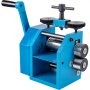 Laminadores VEVOR de 3"/76 mm, máquina de laminação de joias, relação de engrenagem 1:2,5, laminador de arame, espessura de prensa de 0,1-7 mm, laminador de combinação manual para chapas de joias de metal, padrão semicircular quadrado