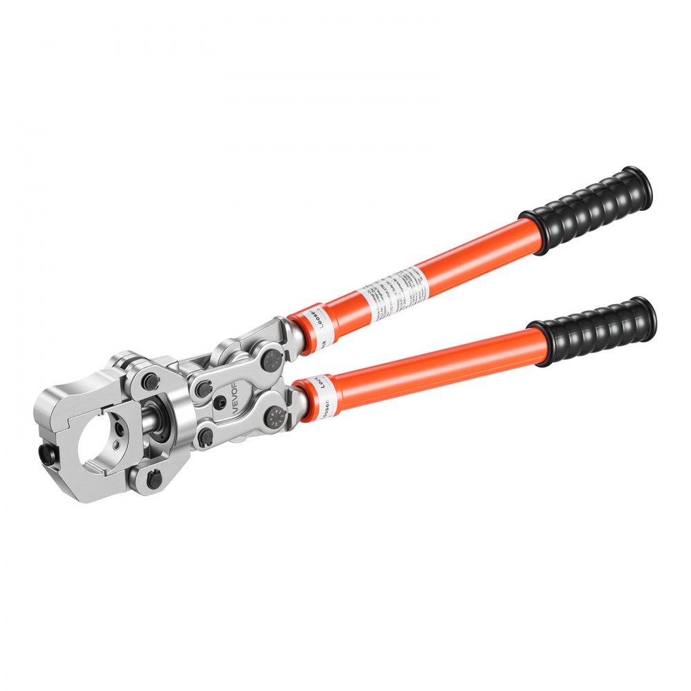 VEVOR Copper Tube Fittings Press Crimping Tool for 1/2" 3/4" 1" Pipes, 360° Rotatable Crimper Press Tool with 3 VUS Jaws, Locking Pin, Extendable Handle and Toolbox for Elbow & Tee Fittings