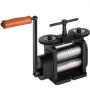 VEVOR Combination Rolling Mill Machine Rolling Mill Jewellery 130mm Roller Width Flat Rolling Manual Jewelry Press Tabletting Tool Jewelry DIY Tools(130x65mm)