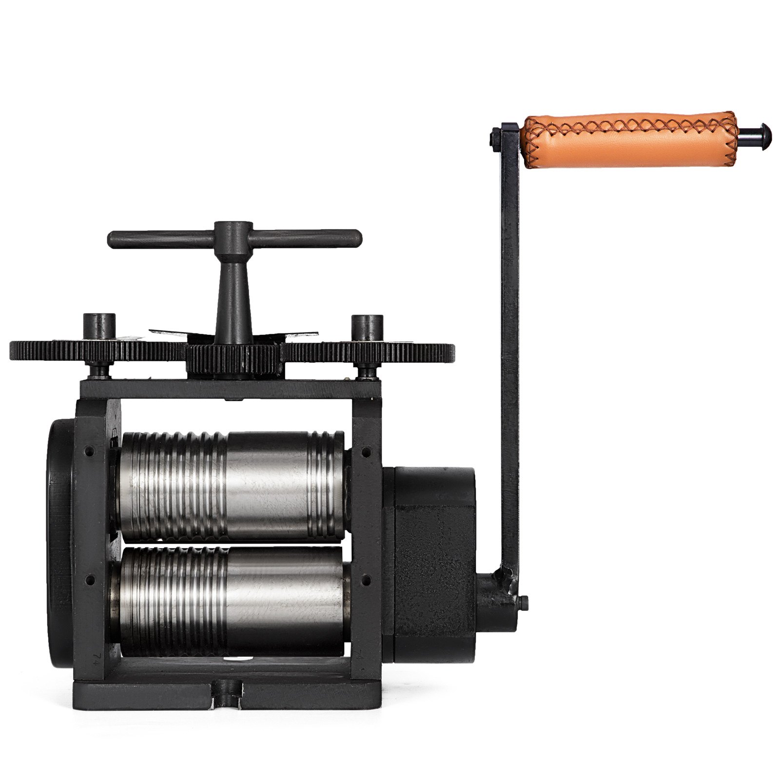 VEVOR Combination Rolling Mill Machine Rolling Mill Jewellery 130mm Roller Width Flat Rolling Manual Jewelry Press Tabletting Tool Jewelry DIY Tools(130x65mm)