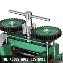 Máquina de laminação combinada VEVOR Moinho de laminação de joias 85 mm Largura do rolo Rolamento plano Manual de prensa de joias Ferramenta de comprimidos Ferramentas de joias DIY (120x55mm)
