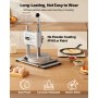 9.5 in Manual Pizza Dough Press Machine Pizza Pastry Sheeter Stainless Steel