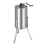 VEVOR Honey Extractor, 2 Frame Manual Honey Spinner with Transparent Lid, Stainless Steel Honeycomb Drum Spinner with Height Adjustable Stand, Honeycomb Extraction Centrifuge Equipment for Beekeeping