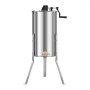 Extractor de miel VEVOR, centrífuga manual de 2 cuadros con tapa transparente, tambor centrífugo de acero inoxidable con soporte de altura ajustable, equipo de extracción de panal para apicultura.