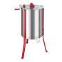 VEVOR Honey Extractor, 6 Frame Manual Honey Spinner with Transparent Lid, Stainless Steel Honeycomb Drum Spinner with Height Adjustable Stand, Honeycomb Extraction Centrifuge Equipment for Beekeeping