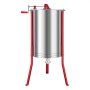 VEVOR Honey Extractor, 6 Frame Manual Honey Spinner with Transparent Lid, Stainless Steel Honeycomb Drum Spinner with Height Adjustable Stand, Honeycomb Extraction Centrifuge Equipment for Beekeeping