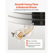 Manual Honey Extractor 6 Frame Beekeeping Honeycomb Spinner Stainless Steel