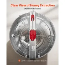 VEVOR Manual Honey Extractor 6 Frame Honey Spinner Beekeeping Stainless Steel