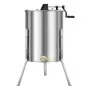 VEVOR Honey Extractor, 4/8 Frame Manual Honey Spinner with Transparent Lid, Stainless Steel Honeycomb Drum Spinner with Height Adjustable Stand, Honeycomb Extraction Equipment for Beekeeping