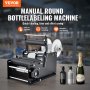 VEVOR Manual Round Labeling Machine, 15-20pcs/min, Bottle Label Applicator for Round Bottles, Adjustable Manual Round Bottle Labeler Suitable for Bottle Diameter 0.78-4.72 inches (with Pressing Bar)