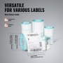 VEVOR Manual Round Labeling Machine, 15-20pcs/min, Bottle Label Applicator for Round Bottles, Adjustable Manual Round Bottle Labeler Suitable for Round Bottle Diameter 20-120 mm (with Pressing Bar)