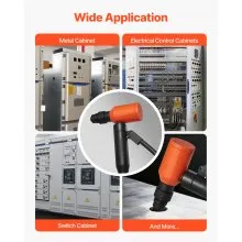 VEVOR Knockout Punch Set, 10 Ton Hydraulic Knockout Set, 1/2" to 2" KO Tool Kit Hole Making Tool, KO Tools Kit W/6 Dies for Metal Electrical Cabinets, Electrical Control Cabinets, Switch Cabinets