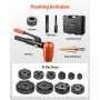 VEVOR Knockout Punch Set, 15 Ton Hydraulic Knockout Set, 1/2" to 4" KO Tool Kit Hole Making Tool, KO Tools Kit W/10 Dies for Metal Electrical Cabinets, Electrical Control Cabinets, Switch Cabinets