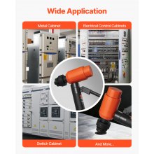 VEVOR Knockout Punch Set, 15 Ton Hydraulic Knockout Set, 1/2" to 4" KO Tool Kit Hole Making Tool, KO Tools Kit W/10 Dies for Metal Electrical Cabinets, Electrical Control Cabinets, Switch Cabinets
