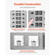 Manual Transfer Switch 50A Generator Transfer Switch Kit NEMA 3R 12500W 120/240V