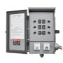 VEVOR Manual Transfer Switch, 30-Amp 6-Circuit, Prewired Generator Transfer Switch Kit with NEMA L14-30P Power Inlet Box, Double-Throw Switch, NEMA 3R, Mechanical Watt Meter, for 7500W Generators