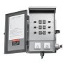 VEVOR Manual Transfer Switch, 30-Amp 6-Circuit, Prewired Generator Transfer Switch Kit with NEMA L14-30P Power Inlet Box, Double-Throw Switch, NEMA 3R, Mechanical Watt Meter, for 7500W Generators