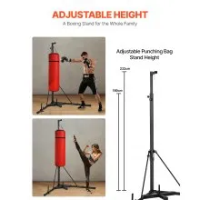 Heavy Duty Punching Bag Frame Boxing Fitness Stand Steel Adjustable Height