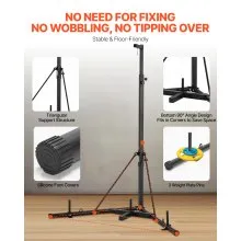 Heavy Duty Punching Bag Frame Boxing Fitness Stand Steel Adjustable Height