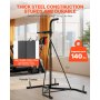 2 in 1 Heavy Duty Punching Bag Frame Boxing Punching Fitness Stand Steel