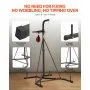 VEVOR 2 in 1 Punching Bag Stand, Steel Heavy Duty Workout Equipment, Adjustable Height Boxing Punching Bag and Speed Bag Stand, Freestanding Sandbag Rack, Holds Up to 140 lbs, for Home Gym Fitness