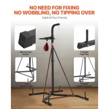 VEVOR 2 in 1 Heavy Duty Punching Bag Frame Boxing Punching Fitness Stand Steel