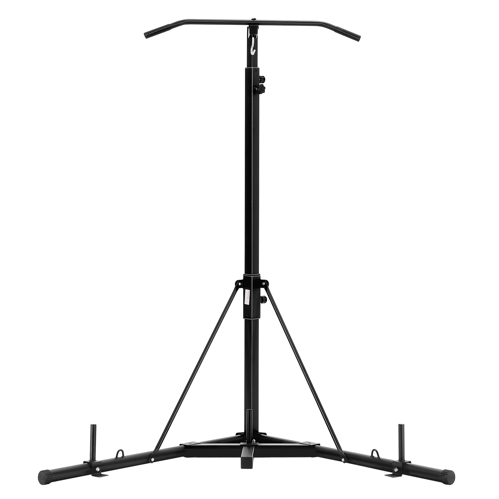 VEVOR 2 in 1 Punching Bag Stand, Steel Heavy Duty Workout Equipment, Adjustable Height Boxing Punching Bag Stand with Pull Up Bar, Freestanding Sandbag Rack, Holds Up to 140 lbs, for Home Gym Fitness