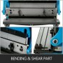 VEVOR Sheet Metal Brake 3-In-1 12-inch,Shear Press Brake 20-Gauge Capacity,Combination Sheet Metal Machine Solid Construction,Shears and Slip Roll Machine for Shear Bending Rolling