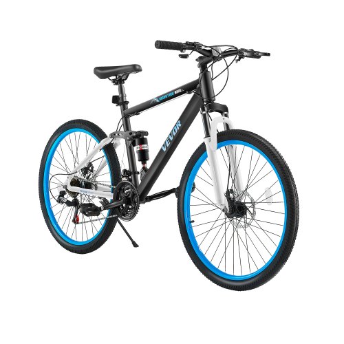 VEVOR Mountain Bike, 26 inch MTB Bicycle with Full Dual Suspension