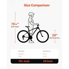 29" Mountain Bike MTB Bicycle Shimano 21 Speed Front Suspension Dual Disc Brakes