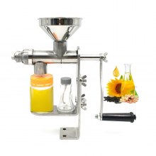 HD Manual Oil Press Machine Expeller Extractor Stainless Steel#304 Homemade Oil