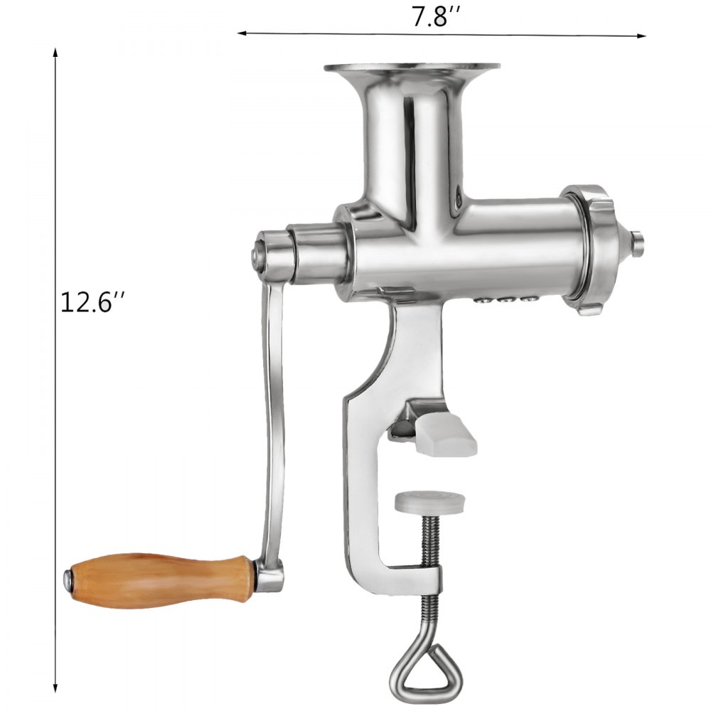 VEVOR Extractor de pasto de trigo Exprimidor portátil de pasto de trigo con 3 tamices Exprimidores de pasto de trigo Máquina extractora manual de pasto de trigo de acero inoxidable para pasto de trigo, frutas y verduras