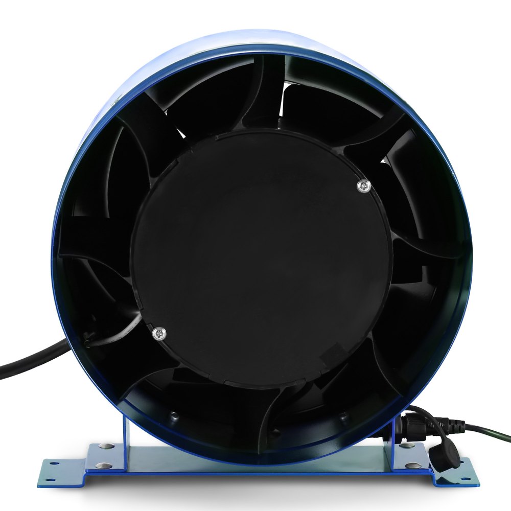 VEVOR 10" 250mm Inline Duct Fan w/Speed Controller Exhaust Blower Extractor Fume Ventilation
