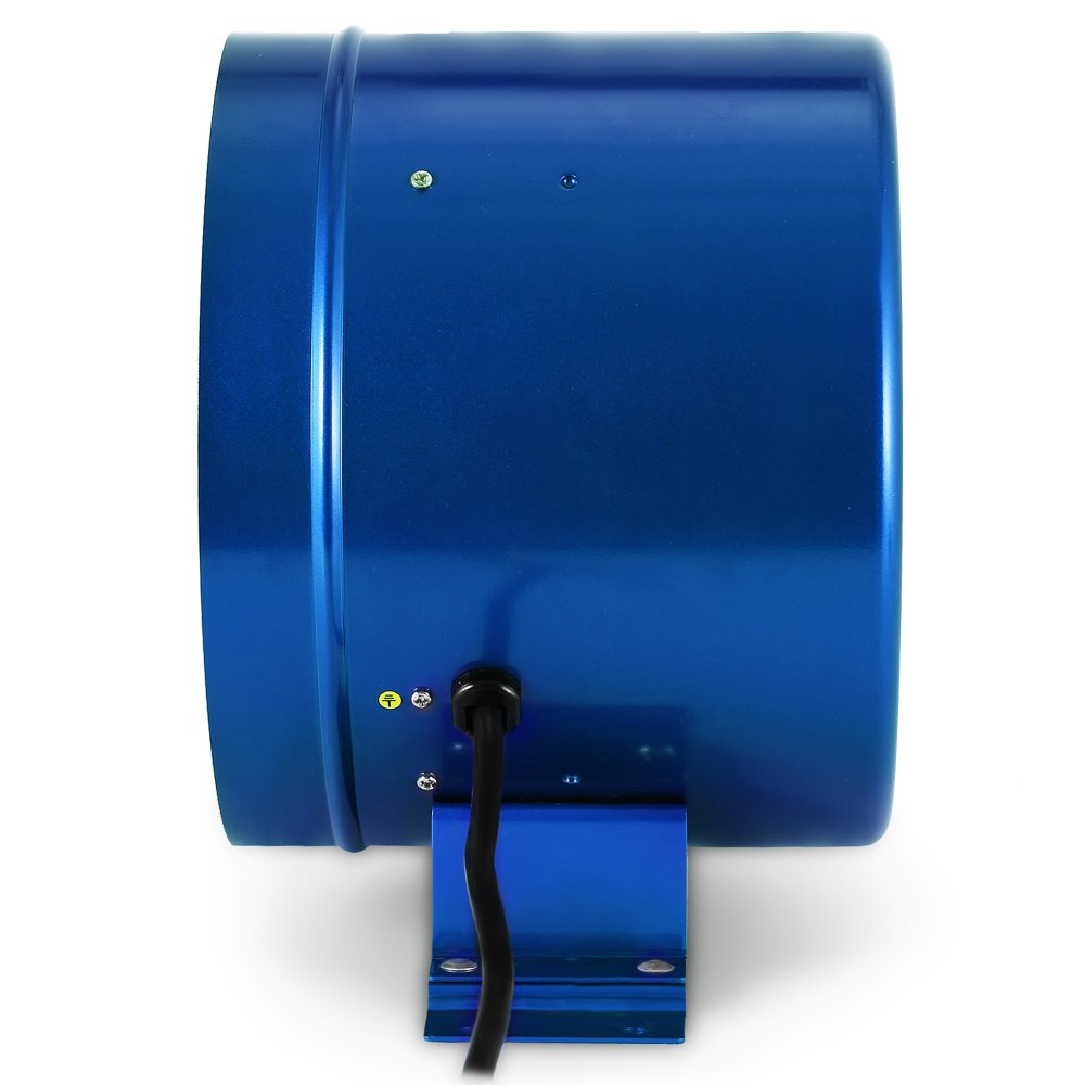 VEVOR 10" 250mm Inline Duct Fan w/Speed Controller Exhaust Blower Extractor Fume Ventilation