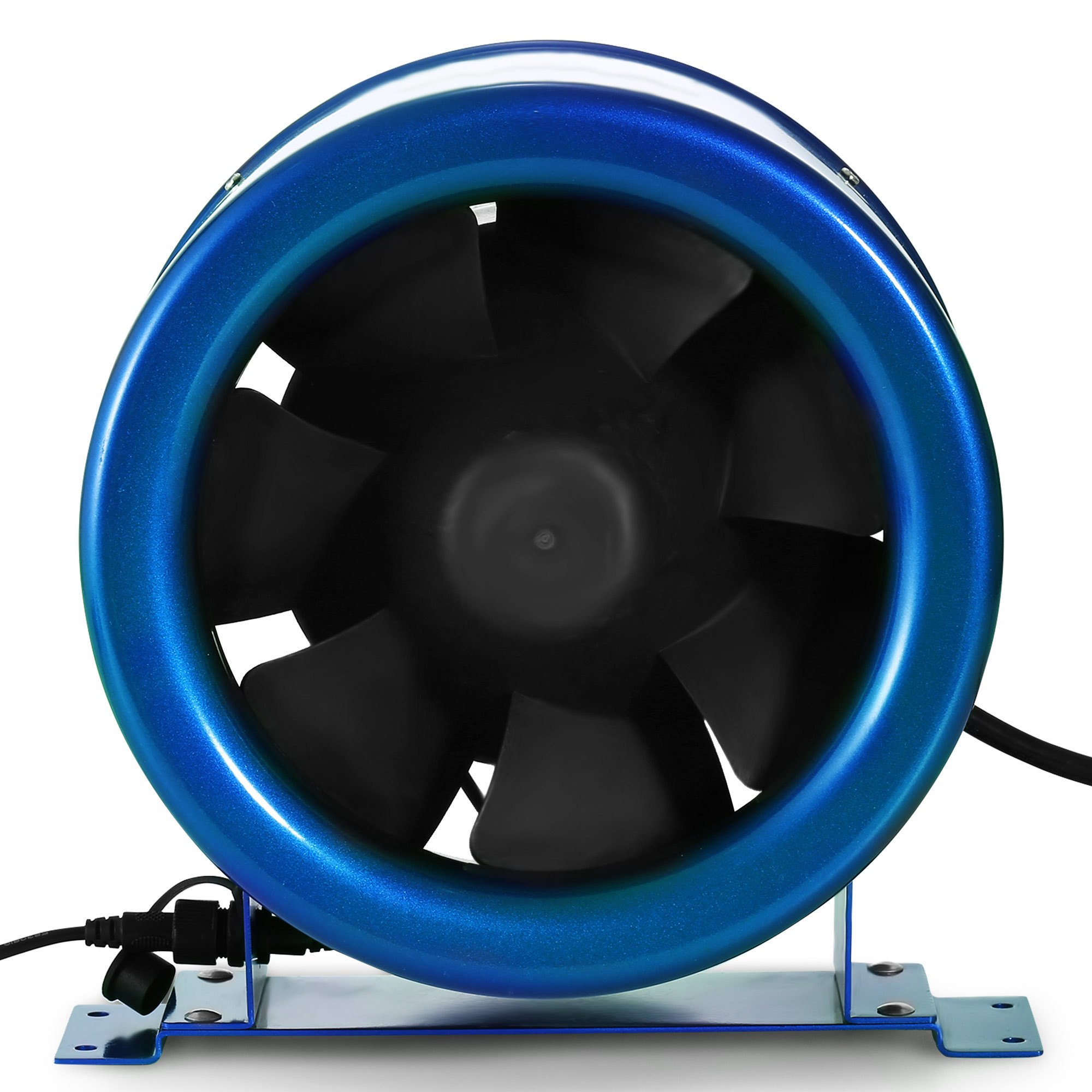 VEVOR 10" 250mm Inline Duct Fan w/Speed Controller Exhaust Blower Extractor Fume Ventilation