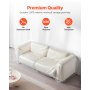 Plastic Couch Cover 4 Mil Clear Thicker Couch Cover for Moving 92 x 62 x 42 inch