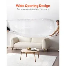 Plastic Couch Cover 4 Mil Clear Thicker Couch Cover for Moving 92 x 62 x 42 inch