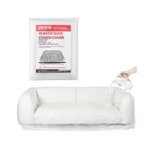 Plastic Couch Cover 4 Mil Clear Thicker Couch Cover for Moving 92 x 62 x 42 inch