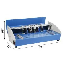 VEVOR Electric Creasing Machine 21 Inch Paper Creasing Scoring Machine 3 in 1 Creasing Machine with Heavy Duty Metal Present Multi-function