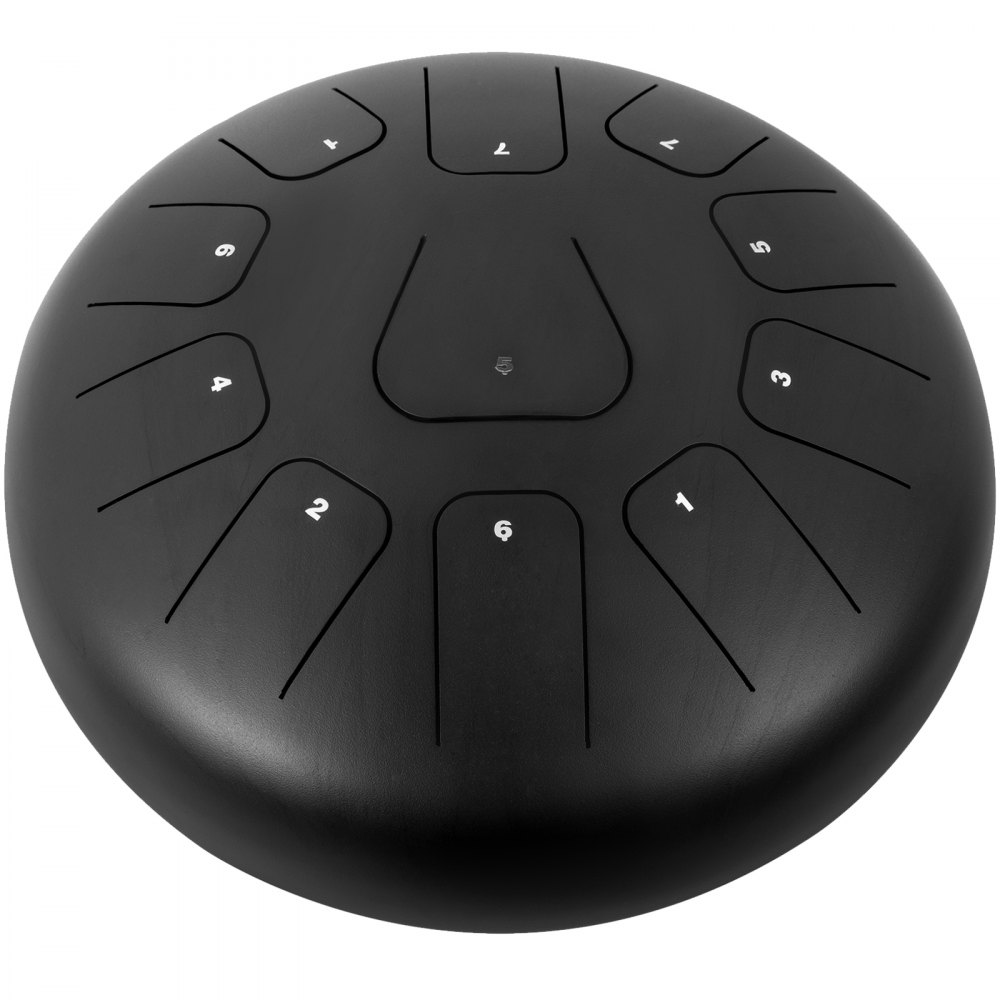 VEVOR Steel Tongue Drum 11 Notes 12 inches Percussion Instrument with Bag, Book, Mallets, Finger Picks