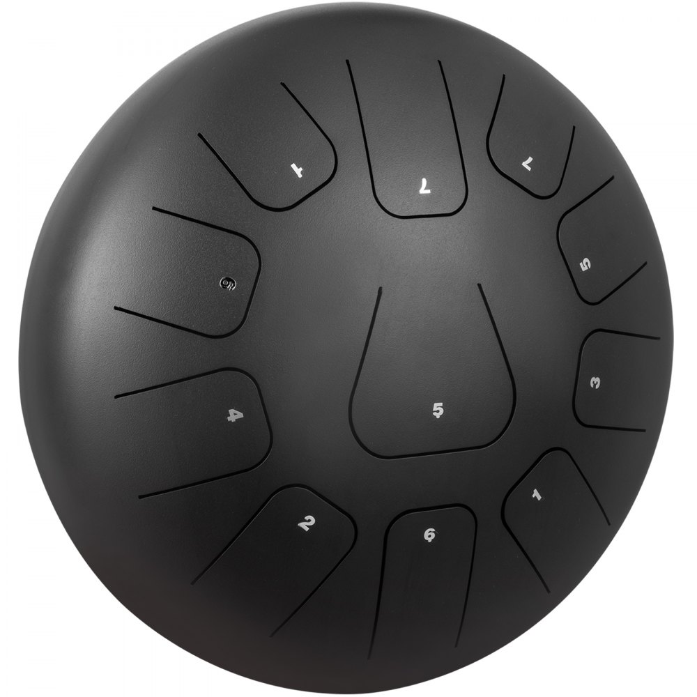 VEVOR Steel Tongue Drum 11 Notes 12 inches Percussion Instrument with Bag, Book, Mallets, Finger Picks