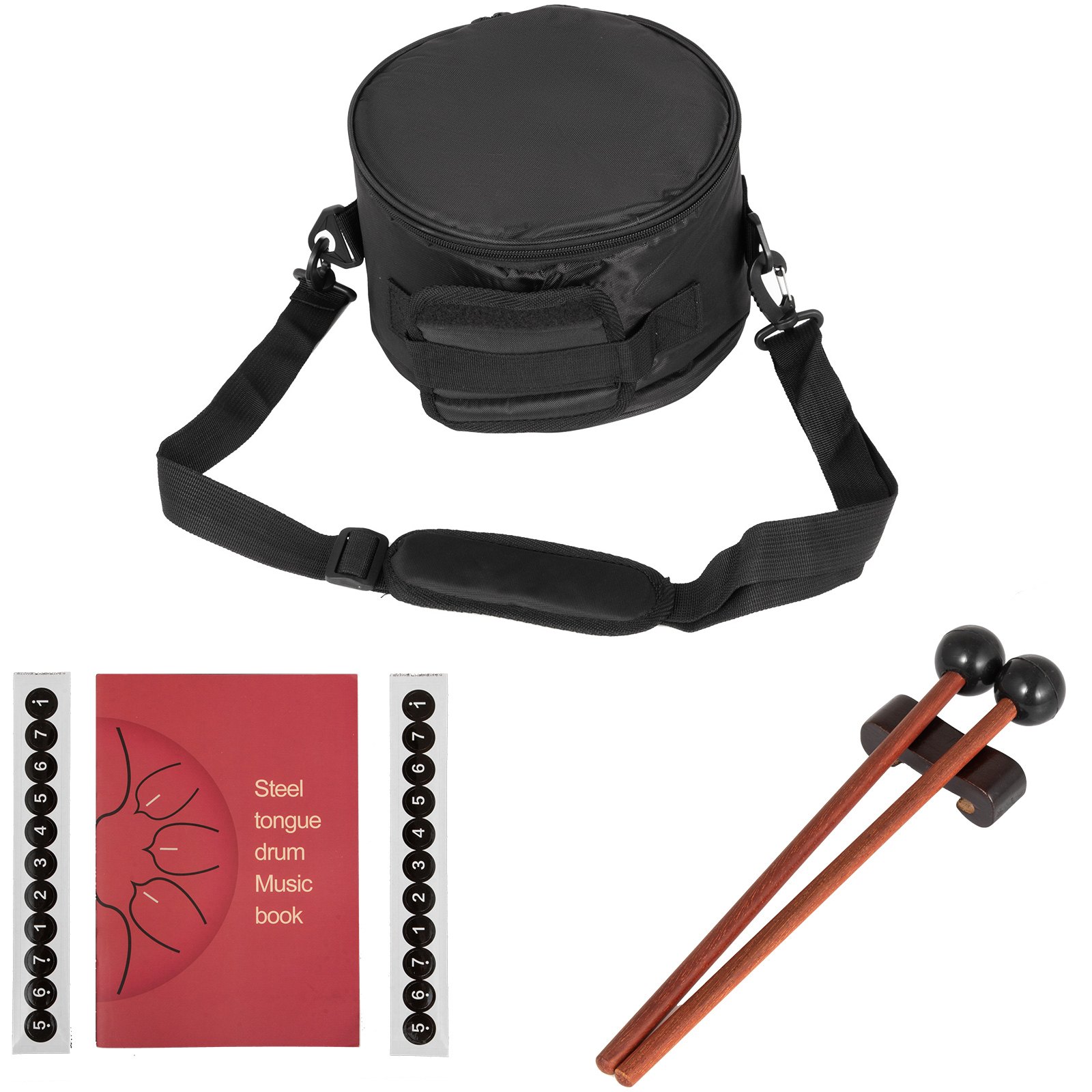 Steel Tongue Drum 12" 11 Notes Drum Handpan With Bag Book Mallets Finger Picks
