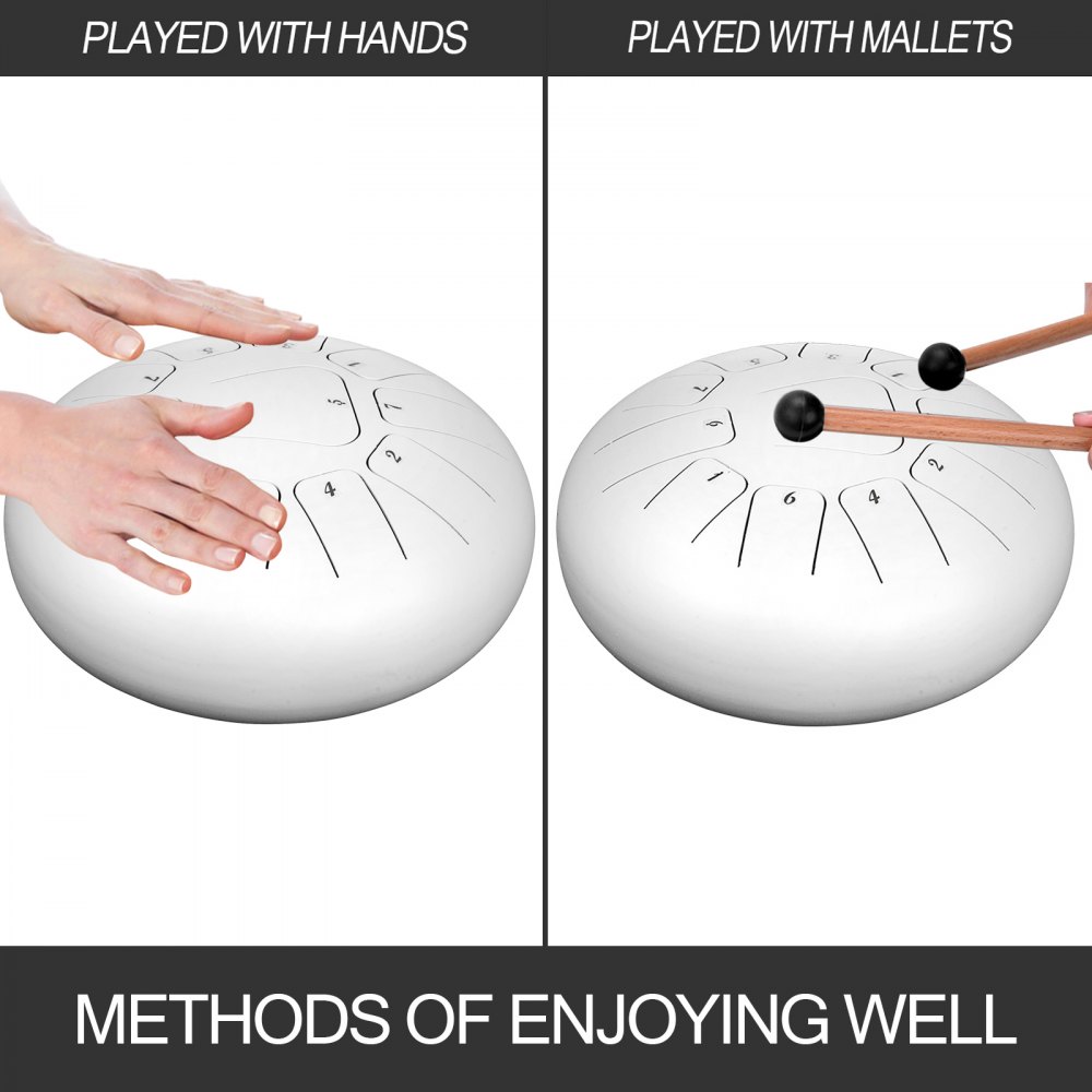 12'' Steel Tongue Drum 11 Notes Handpan Drum Tankdrum Instrument + Bag