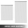 VEVOR Door Curtain Chain, Aluminum Metal Chain Curtain, 84x35 Inch Silver Room Divider Metal Door Screen Curtain (Metal Chain Curtain)