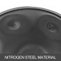 VEVOR Handpan In D Minor 9 Notes 22 inches Steel Hand Drum with Soft Hand Pan Bag Hand Pan Steel Drum 2 (22" (56cm) Black&Gray (d Minor) 9 Notes (d3 A Bb C D E F G A)