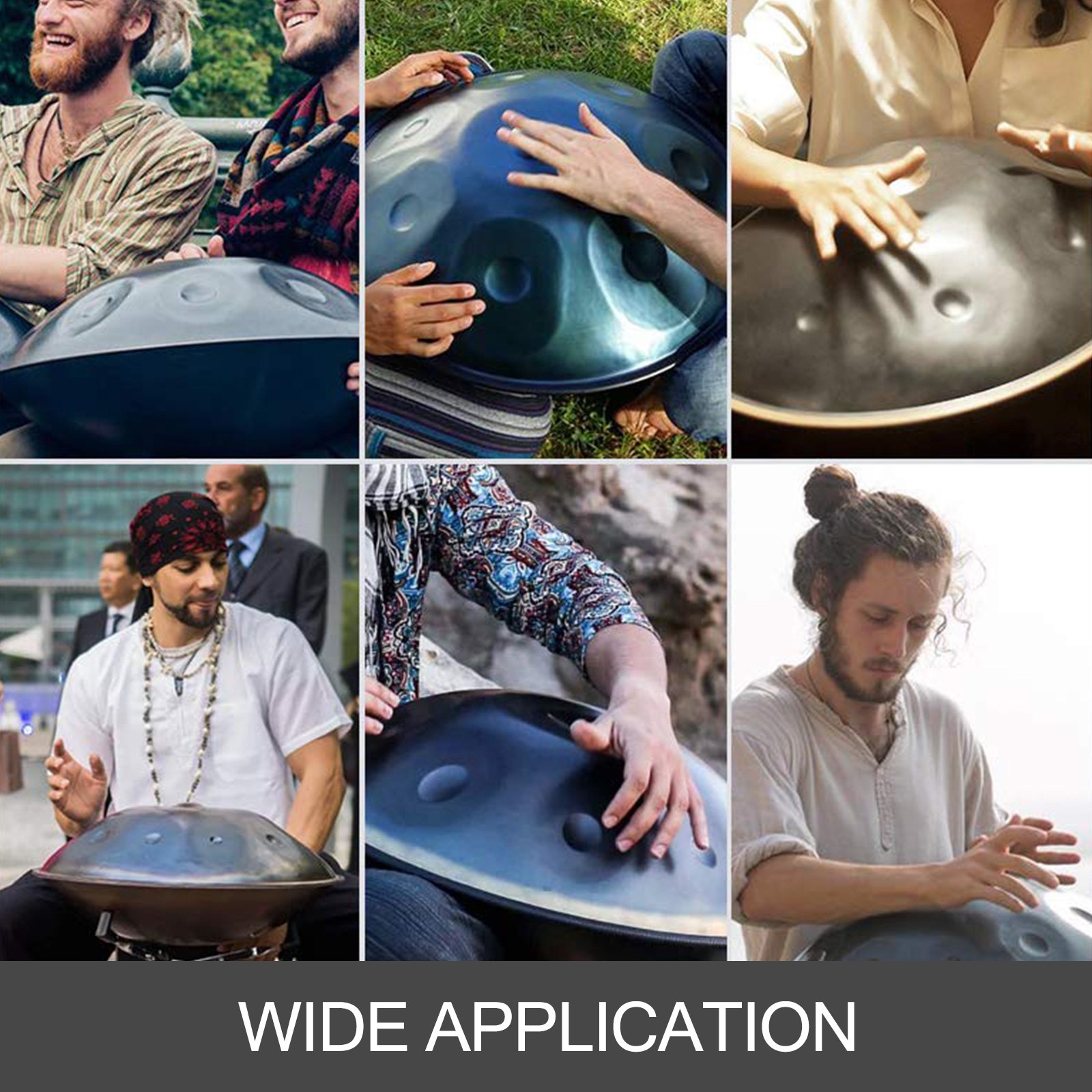 VEVOR Brown Harmonic Handpan Drum Hand pan In D Minor 9 Notes 22 Inch Steel Hand Drum with Soft Hand Pan Bag Hand Pan Hang Drum, Advanced Hand Pan In D Minor 9 Notes Steel Hand Drum + Soft Hand Pan Bag (22" (56cm), Brown (d Minor) 9 Notes (d3 A Bb C D E F G A)