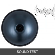 9 Notes Percussion Handpan Tongue Drum Nitrogen Steel Handmade Craft Handpan